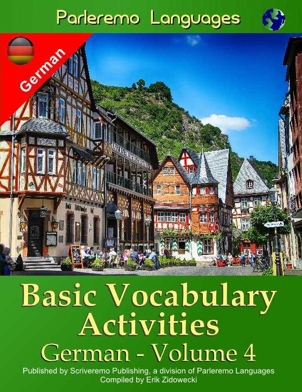 Parleremo Languages Basic Vocabulary Activities German - Volume 4