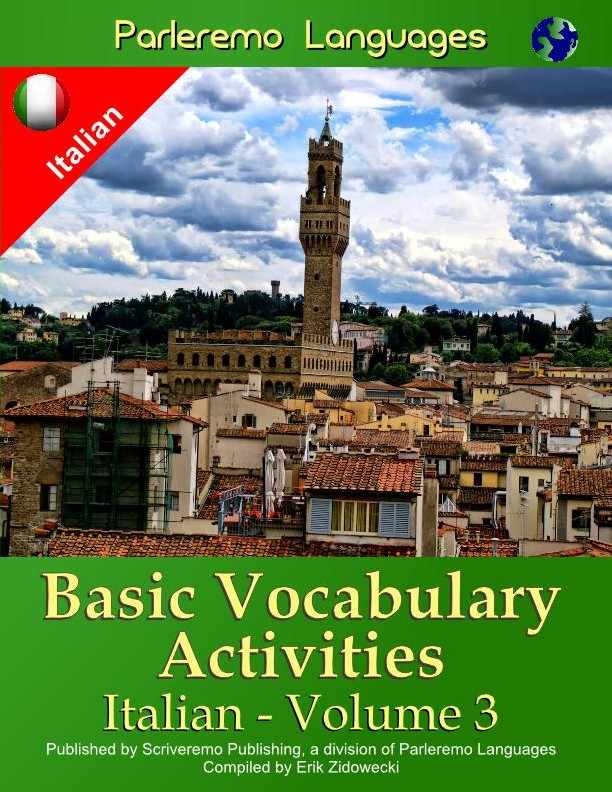 Parleremo Languages Basic Vocabulary Activities Italian - Volume 3