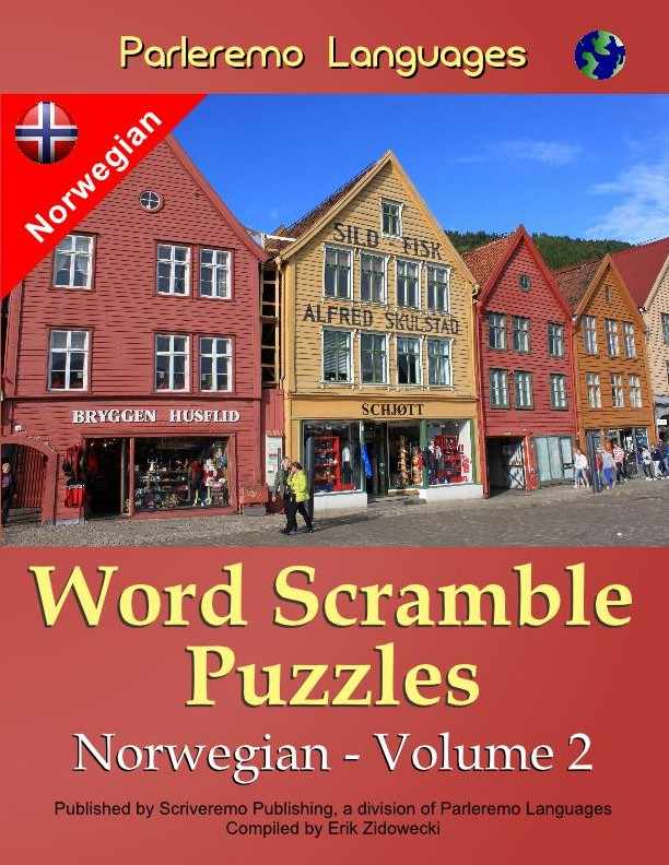 Parleremo Languages Word Scramble Puzzles Norwegian - Volume 2